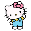 Hello Kitty waving